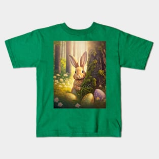 the hidden Easter bunny Kids T-Shirt